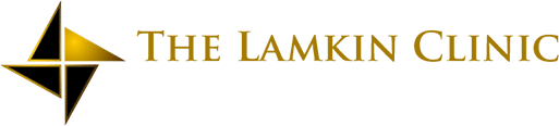 The Lamkin Clinic Logo in Gold Color Image